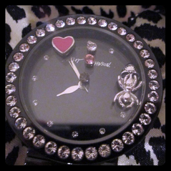 Authentic black Betsey Johnson Watch