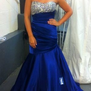Blue pageant dress