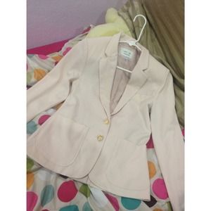 Pink Blazer With Detailed Buttons