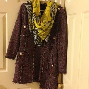 Zara coat and Zara yellow scarf bundles