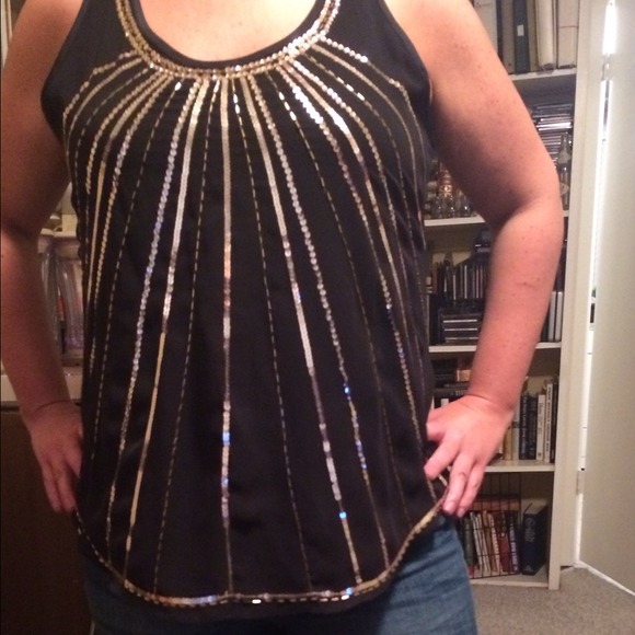 Apt 9 size L sequin top - Picture 4 of 4