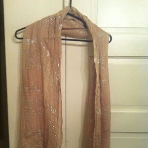 Gold shimmer scarf