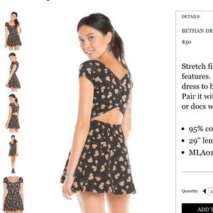 🎀WANTED🎀 Brandy Melville Bethan Dress Sz XS