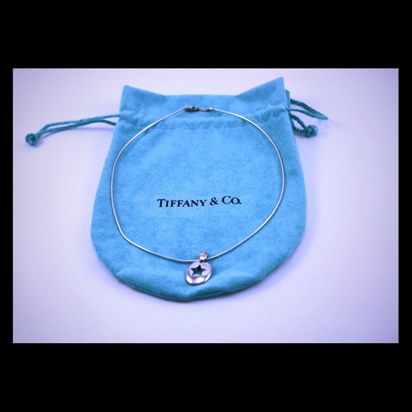SOLD! Tiffany & Co. Star Stencil Pendant Necklace.