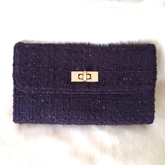 New Purple Chain Strap Crossbody/Clutch