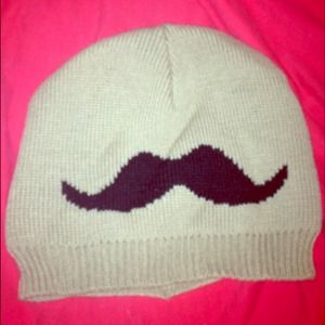 *TRADED* Brand new mustache beanie