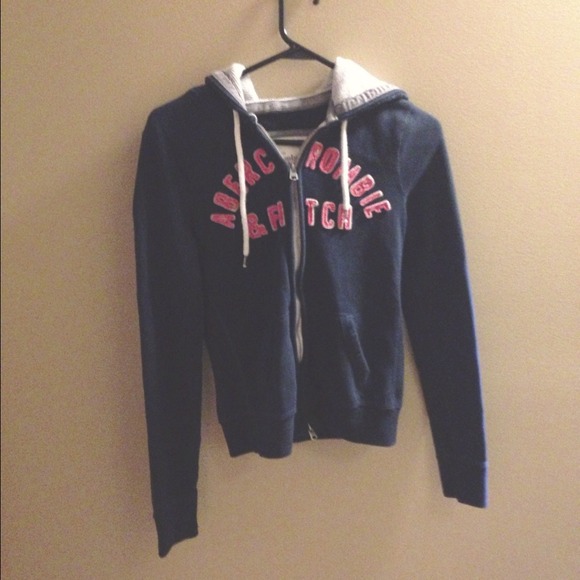 Navy blue Abercrombie & Fitch hoodie