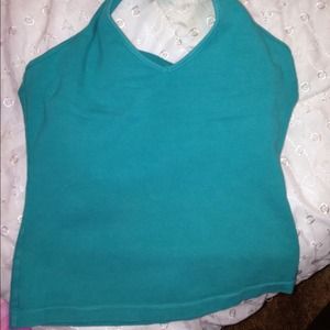 Teel/greenish holter top