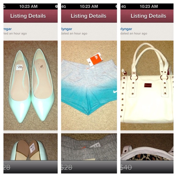 Purse shorts shoes bundle