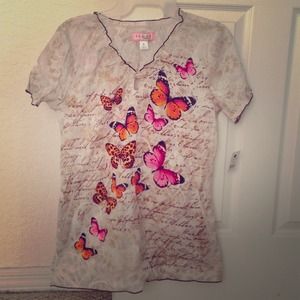 NWT Koi scrub top