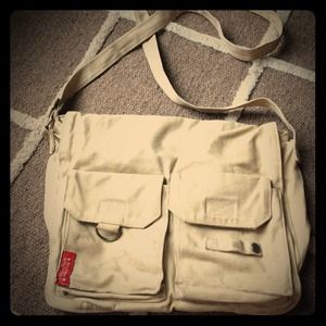 Khaki Messenger Bag