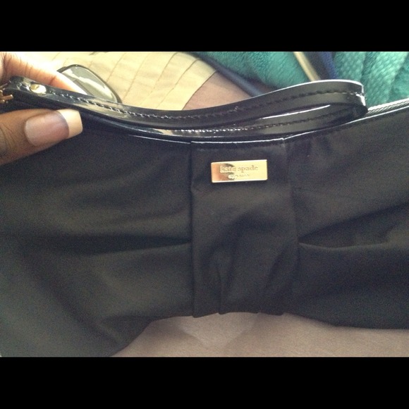 Kate spade black bow wallet