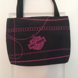 Harley Davidson Hot Pink & Black Handbag