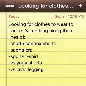Clothes to wear to dance