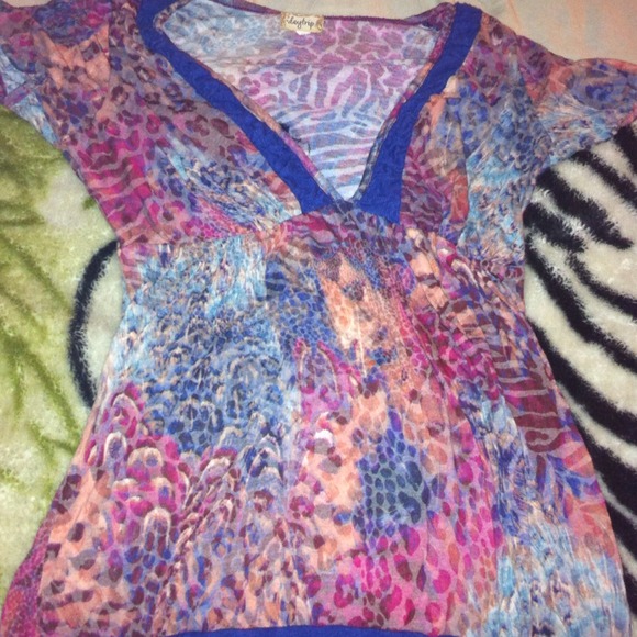 Flowy Leopard print Blouse - Picture 1 of 1