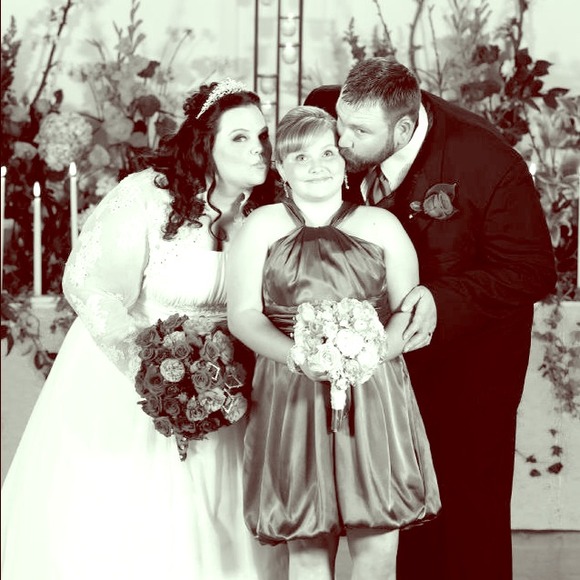 David's bridal brides maid dress size medium