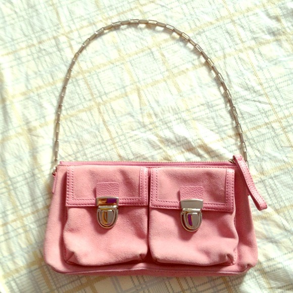 Cow split leather handbag