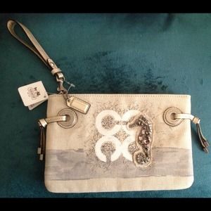 Coach seahorse clutch limited edition