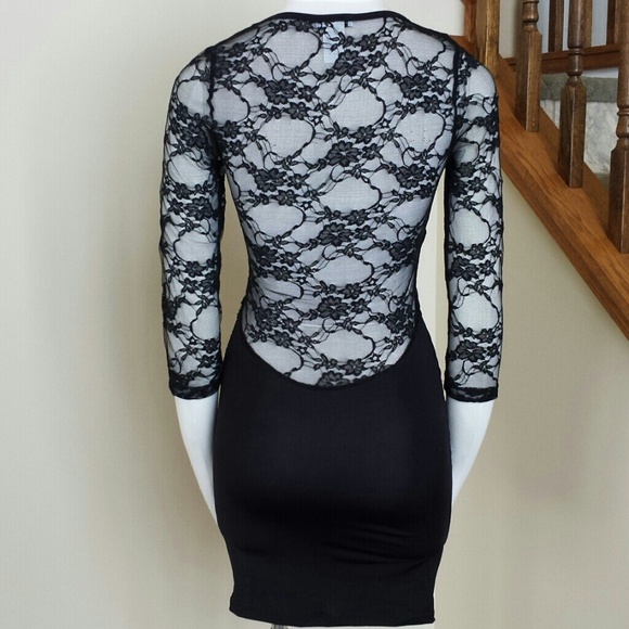 Sexy black dress with lace - Picture 2 of 2