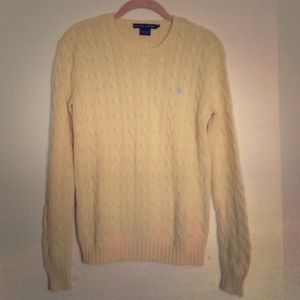 Light yellow Ralph Lauren  sweater