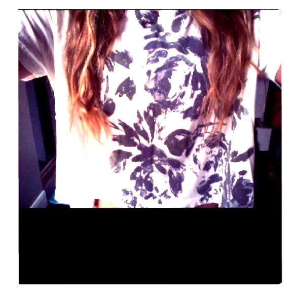 Floral high low crop top -O'neill-