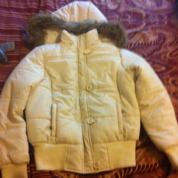 A white winter jacket