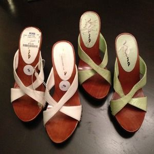 Wooden heeled sandals