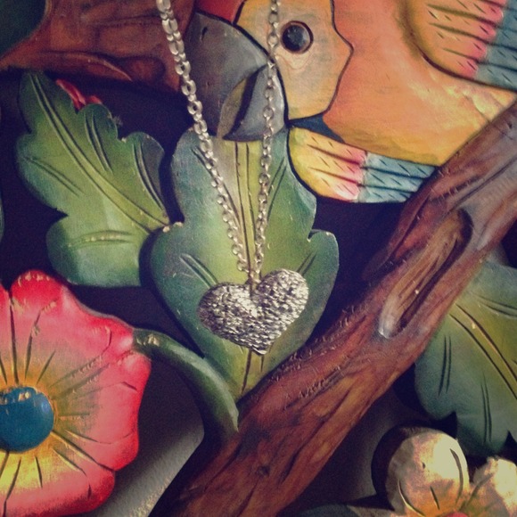 Silver heart necklace