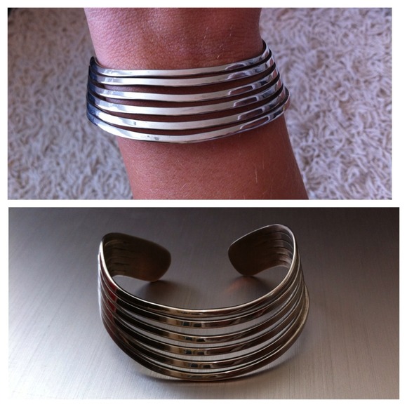 Silver cuff bracelet