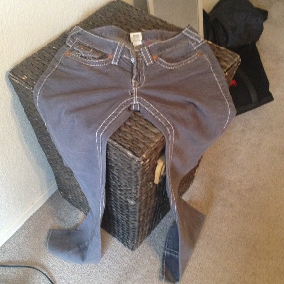 100% authentic True Religion gray cords