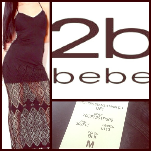 2B bebe Claudia seamed maxi dress