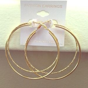 Gold earrings