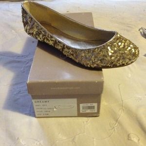 Glittery ballet flats