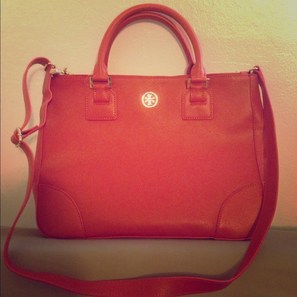 Tory Burch- Robinson Double Zip Tote- Wildberry - Picture 1 of 3