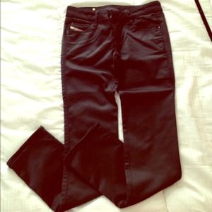 Faux leather DIESEL jeans