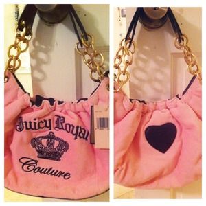 ❤BRAND NEW❤ Juicy Couture pink Velour bag.