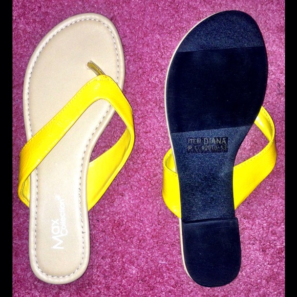 Yellow Thong FlipFlops