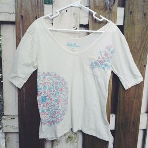 Lucky Brand 🍀 Cream Pocket Shirt