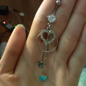 Heart belly ring