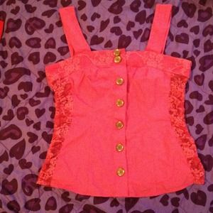 Button up tank top