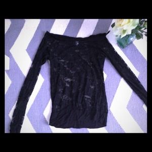 Lace off the shoulder top