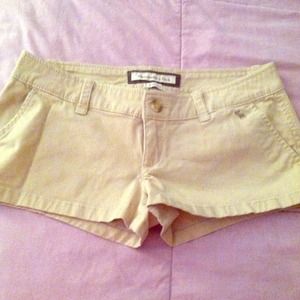 Khaki A&F shorts