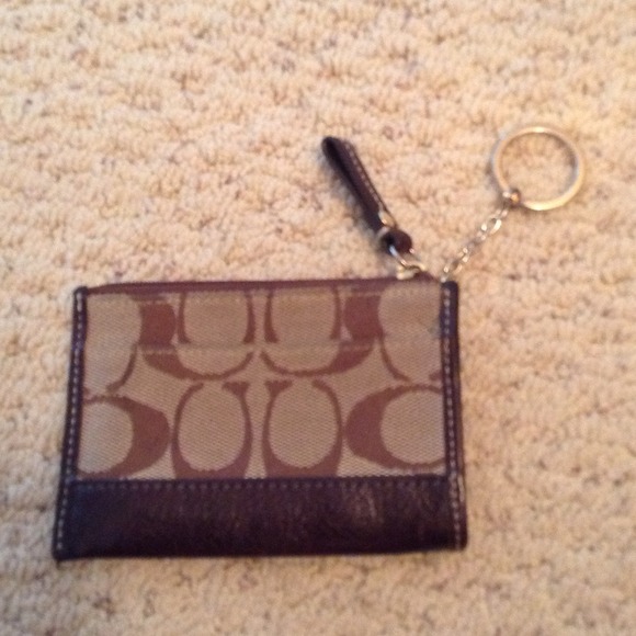 Coach keychain wallet.