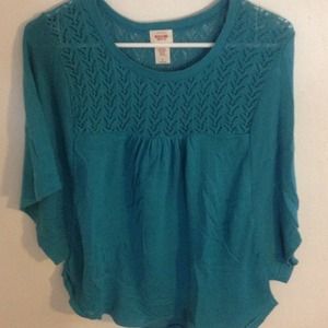Teal "poncho"