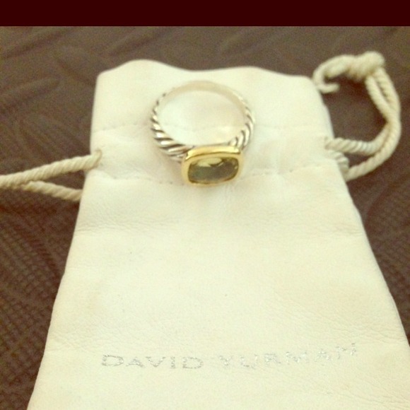 David Yurman Noblesse Ring size 6.5 Lemon Citrine