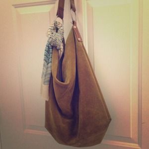 Green, Suede Handbag