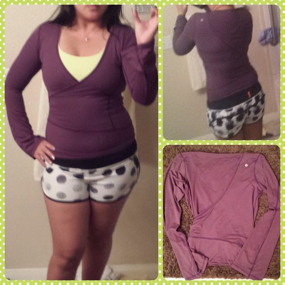 Lululemon purple long sleeve cover up