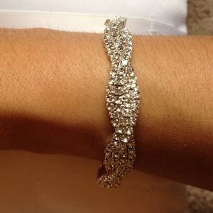 Brand New Twisted Rhinestone Bracelet!