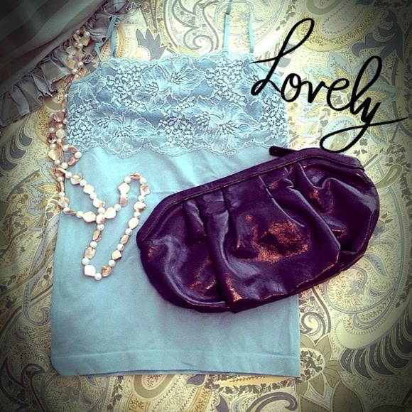 Banana Republic camisole style top/dusty blue - Picture 1 of 4