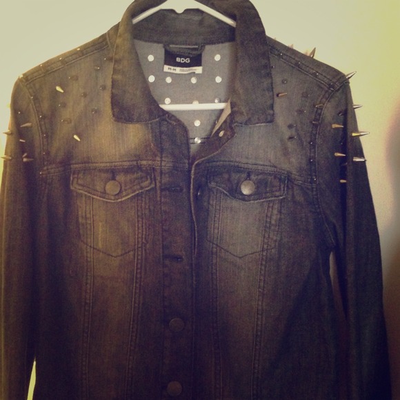 BDG Urban Outfitters Spiked Denim Jacket